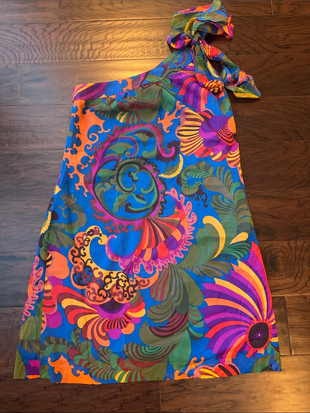 Banana Republic Multicolor One-Shoulder Maxi Dress